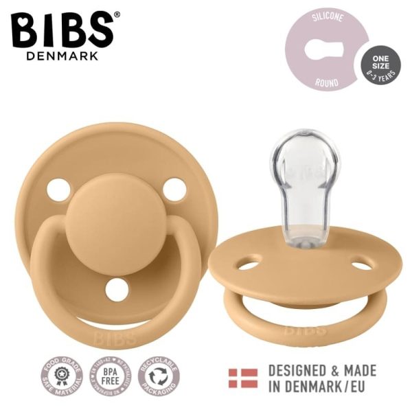 BIBS: DE LUX smoczek uspokajający silikonowy DESERT SAND ONE SIZE