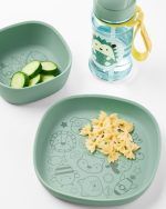 Skip Hop Miska dla Dziecka Silikonowa Squad Green - obrazek 3