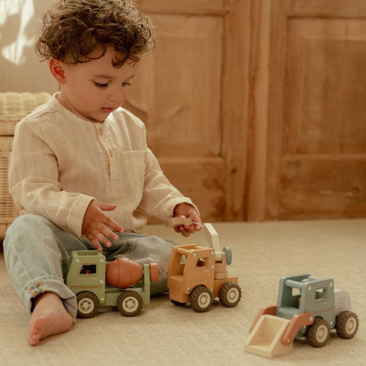 Little Dutch: drewniane autko betoniarka - obrazek 2