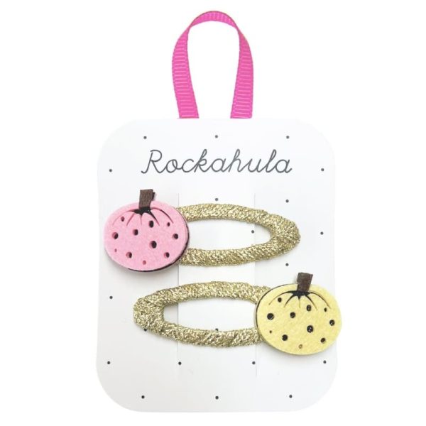 Rockahula Kids: spinki do włosów 2 szt. Spotty Pumpkin