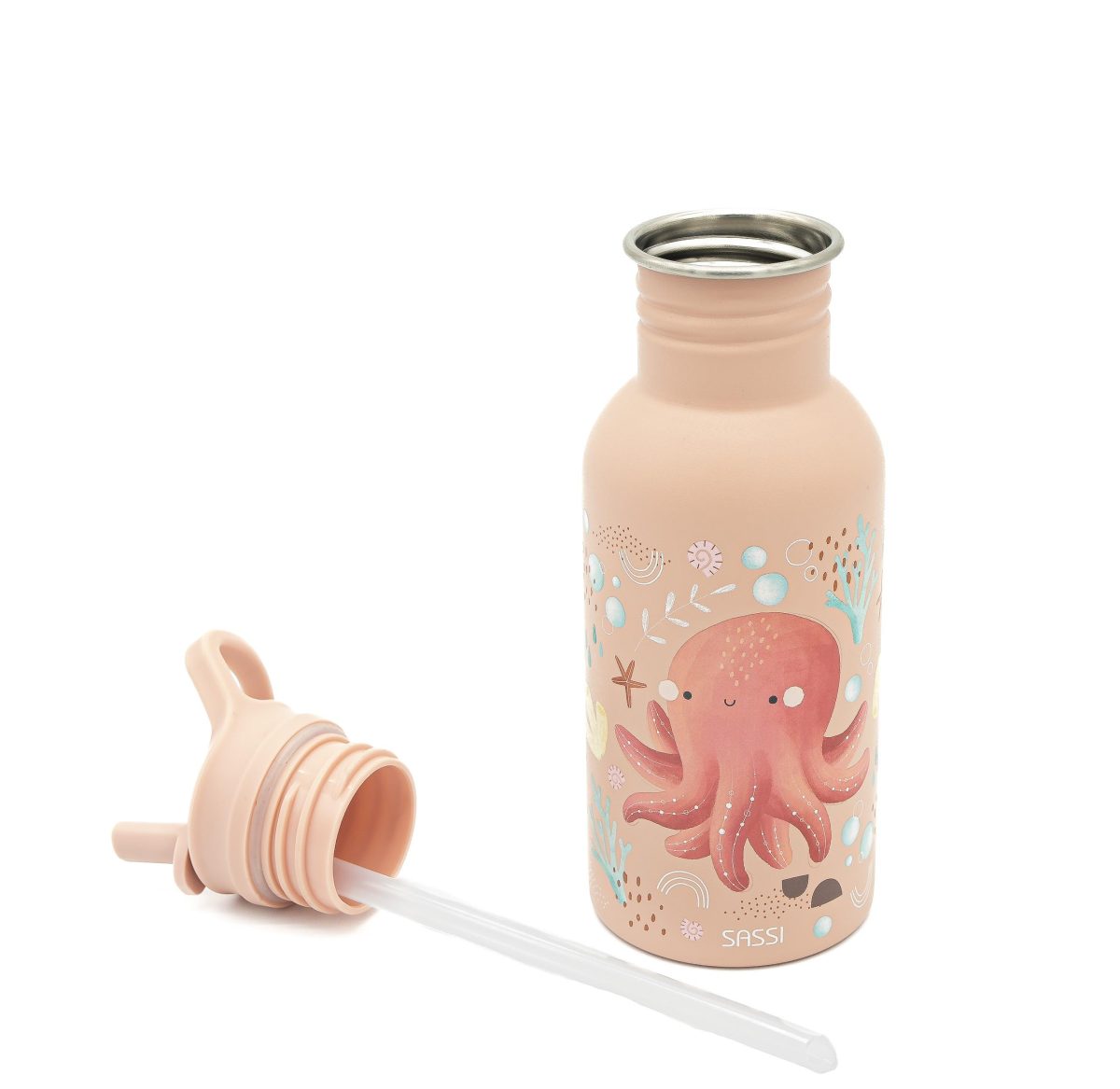 SASSI: Butelka stalowa na wodę bidon 500 ml Ośmiornica - obrazek 4