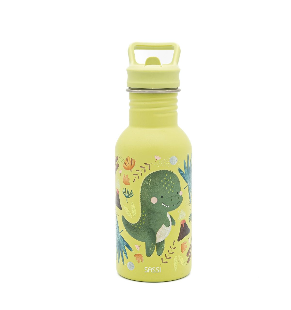SASSI: Butelka stalowa na wodę bidon 500 ml Dinozaur - obrazek 1