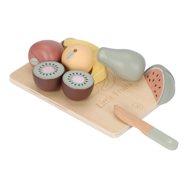 Little Dutch: drewniany zestaw deska do krojenia z owocami