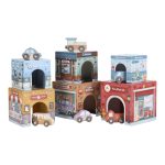 Little Dutch: wieża do układania + 6 autek