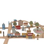 Little Dutch: drewniana kolejka XXL 100 elementów - obrazek 3