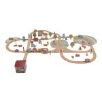 Little Dutch: drewniana kolejka XXL 100 elementów