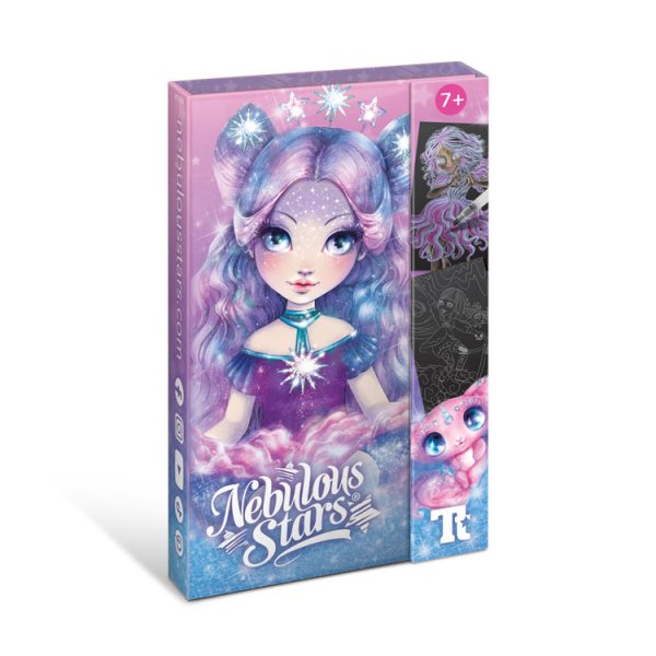 Nebulous Stars: kolorowanka wodna z pisakiem, farbkami i czarnymi kartkami