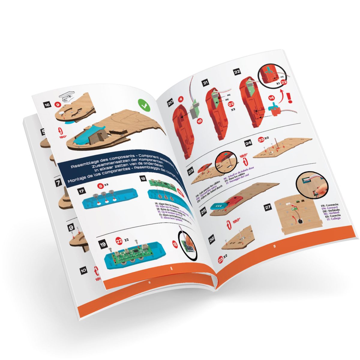 Buki: Elektroniczna mini koszykówka z grami zestaw do montażu 8+ - obrazek 8