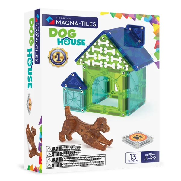 MAGNA-TILES: klocki magnetyczne Dog House 13 el.