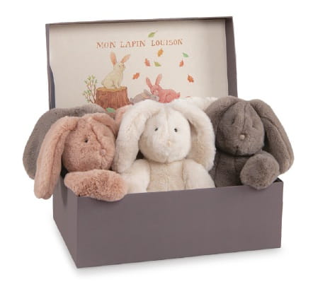 680013 Moulin Roty: Arthur and Louison - maskotka KRÓLIK KREMOWY 32 cm - obrazek 2