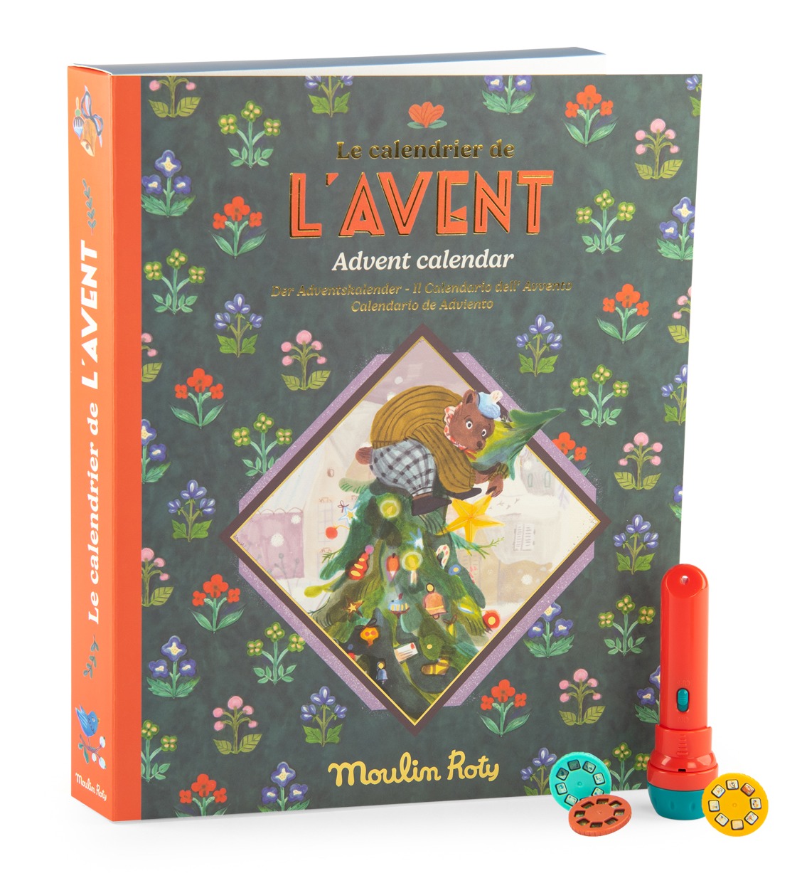 DESERT 2025_XX Moulin Roty: Kalendarz adwentowy LES MINOUCHKAS - projektor + 23 bajki - obrazek 3