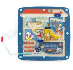 Moulin Roty: Magnetyczny drewniany labirynt PUCE & PILOU - obrazek 3