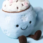 JellyCat: Filiżanka Gorącej Czekolady z Piankami 21 cm - obrazek 2