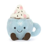 JellyCat: Filiżanka Gorącej Czekolady z Piankami 21 cm - obrazek 3