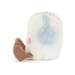 JellyCat: Wesołe Pianki Marshmallow 9 cm w nausznikach zimowych - obrazek 4