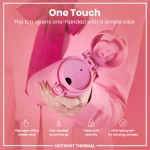 ION8: Butelka termiczna 360ml Double Wall Travel Mug Rose Bloom - obrazek 4