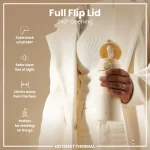 ION8: Butelka termiczna 360ml Double Wall Travel Mug Tuberose - obrazek 3