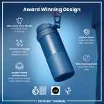 ION8: Butelka termiczna 360ml Double Wall Travel Mug Ash Navy - obrazek 3