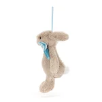 JellyCat: Króliczek Beżowy Zawieszka 13 cm - obrazek 4