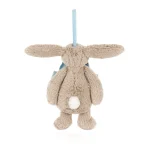 JellyCat: Króliczek Beżowy Zawieszka 13 cm - obrazek 3