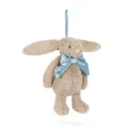 JellyCat: Króliczek Beżowy Zawieszka 13 cm
