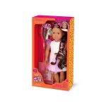 Our Generation: lalka TANIA 46cm – z regulowanymi włosami i kolorowymi pasemkami - obrazek 10