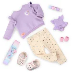 Our Generation: lalka TORY 46cm z młodszą siostrą – NIEMOWLĘCIEM i akcesoriami dla dzidziusia - obrazek 6