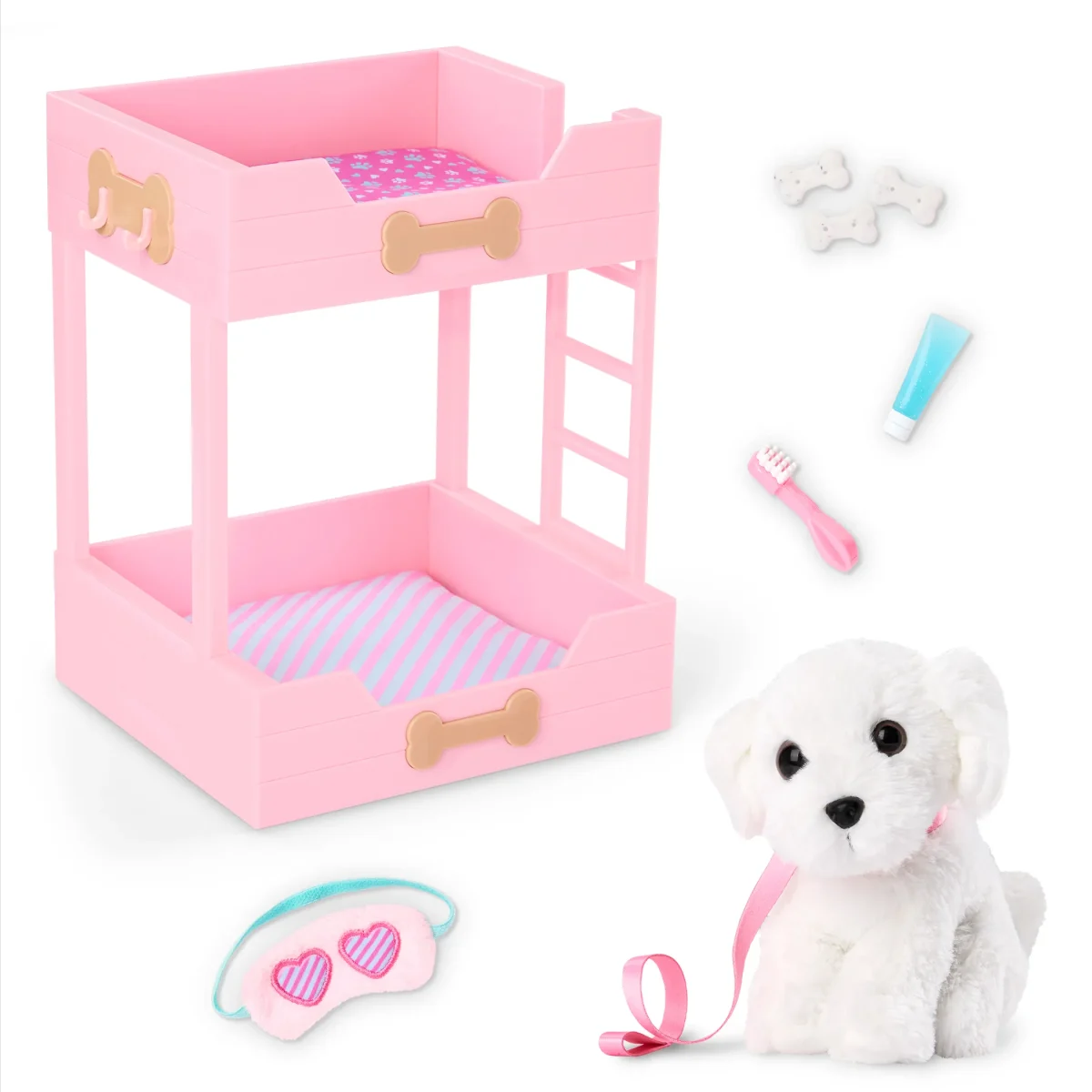 Our Generation: ŁÓŻKO PIĘTROWE z PIESKIEM i akcesoriami – Puppy Dreams Bunk Bed - obrazek 1