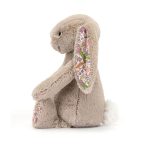 JellyCat: Króliczek z Kwiecistymi Uszami Beżowy „Petal” 18 cm - obrazek 4