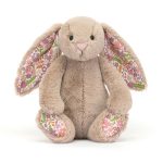 JellyCat: Króliczek z Kwiecistymi Uszami Beżowy „Petal” 18 cm - obrazek 3
