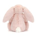 Jellycat: Króliczek z Kwiecistymi Uszami Pudrowy Róż „Cherry” 18 cm - obrazek 3