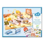 Djeco: Naklejki wielokrotnego użytku 3D POJAZDY 3+