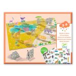 Djeco: Naklejki wielokrotnego użytku 3D ZWIERZĘTA 3+