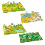 Djeco: Naklejki wielokrotnego użytku 3D ZWIERZĘTA 3+ - obrazek 2