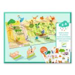 Djeco: Naklejki wielokrotnego użytku 3D FARMA 3+