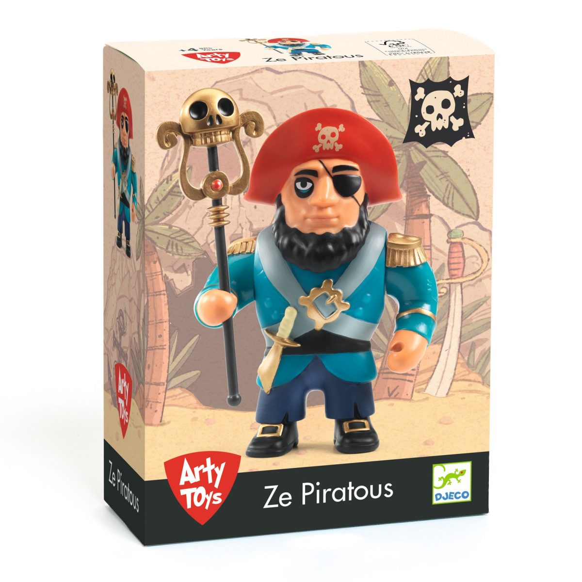 Djeco: ARTY TOYS Figurka PIRAT Ze Piratous 4+ - obrazek 1