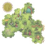 Djeco: ARTY TOYS SCENOGRAFIA Puzzle tekturowe FURIOUS + figurka 4+ - obrazek 6