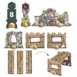 Djeco: ARTY TOYS SCENOGRAFIA Puzzle tekturowe FURIOUS + figurka 4+ - obrazek 4