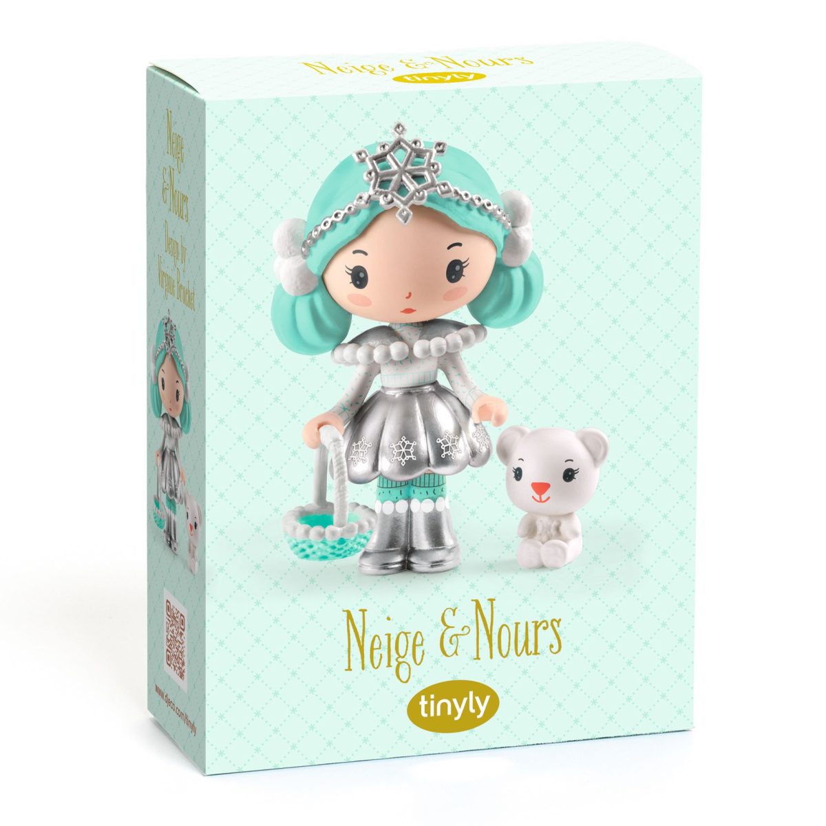 DJ06936-B3D-RVB Djeco: TINYLY Figurki NEIGE & NOURS - obrazek 2