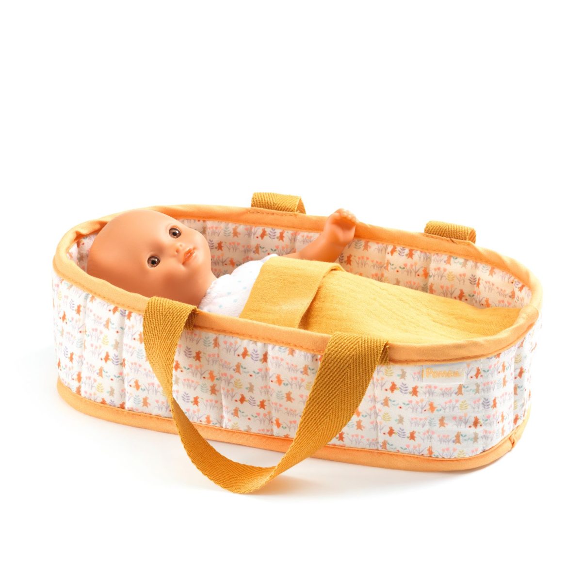 Djeco: Lalka MINI SASHA w materiałowym koszu / KOLEKCJA POMEA - obrazek 1