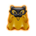 Schylling: gniotek sensoryczny ŚWIECĄCY DUSZEK / Glowy Ghost Needoh - obrazek 2