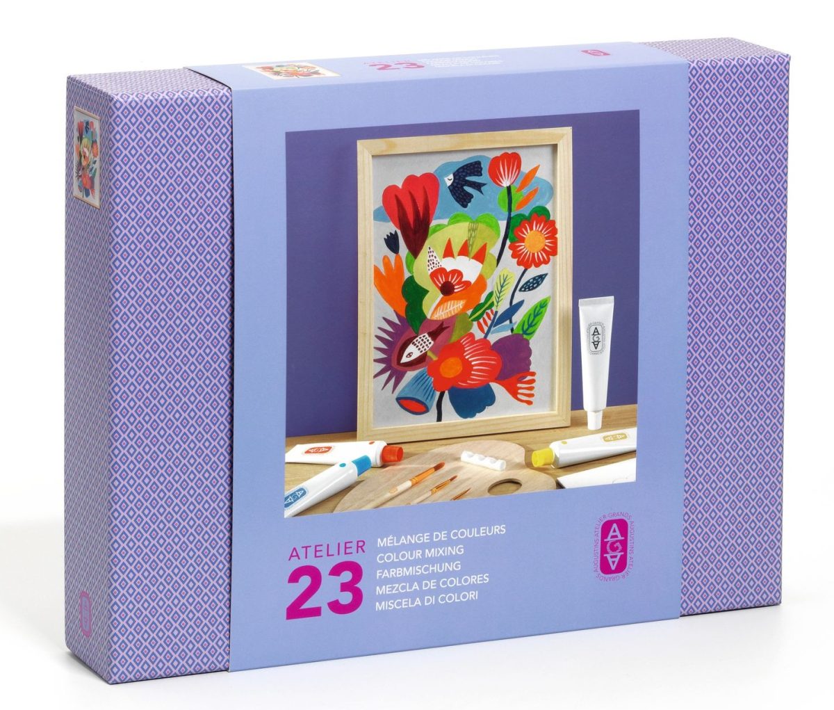 Djeco: AGA Atelier 23 zestaw ART mieszanie kolorów 15+ - obrazek 1