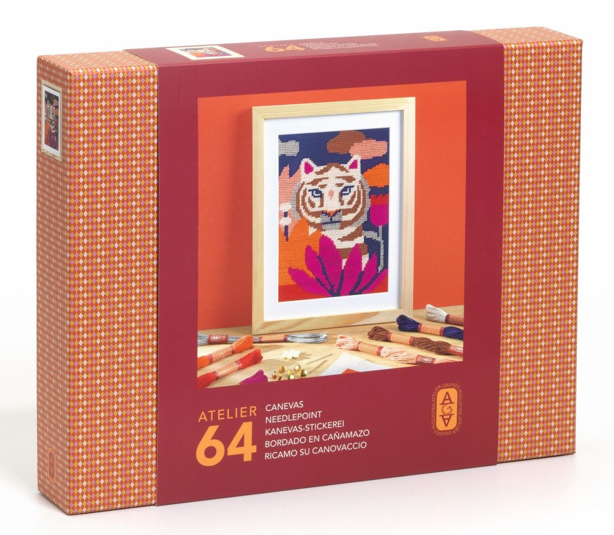 Djeco: AGA Atelier 64 zestaw ART haft gobelinowy 15+ - obrazek 1
