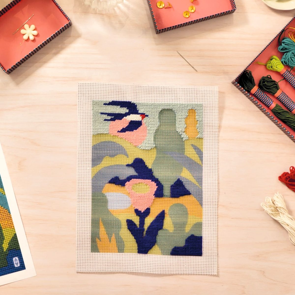 Djeco: AGA Atelier 65 zestaw ART haft gobelinowy 15+ - obrazek 4