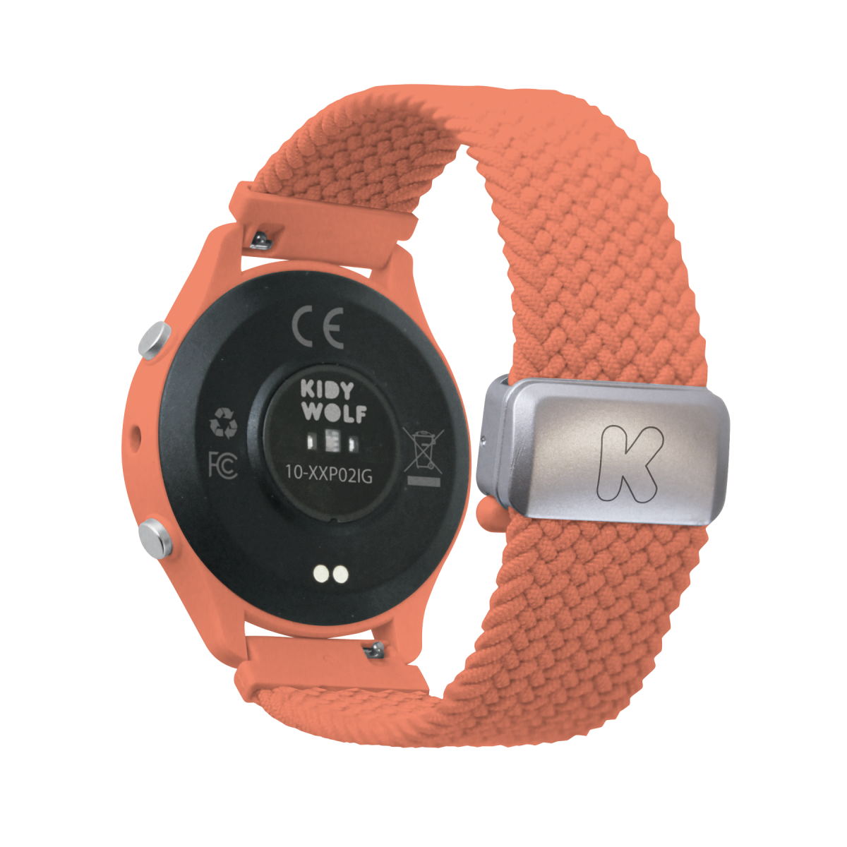 K-WATCH-CO-04-02 Kidywolf: K-Watch zegarek dla dzieci różowy koralowy - obrazek 2