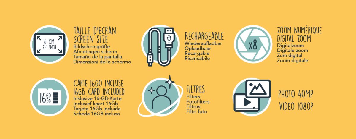 BUKI: Aparat fotograficzny dla dziecka CamJunior 4+ - obrazek 7