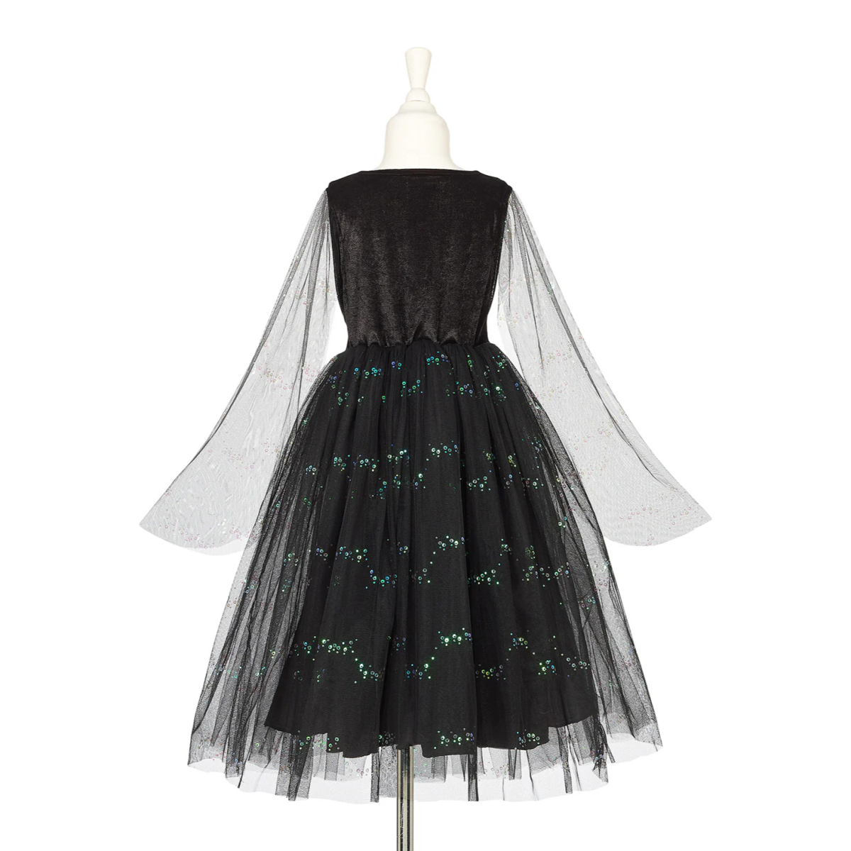 Projekt bez nazwy (57) Souza! kostium sukienka tiulowa z cekinami i lampkami LED czarownica Agatha 5-7 lat - obrazek 3