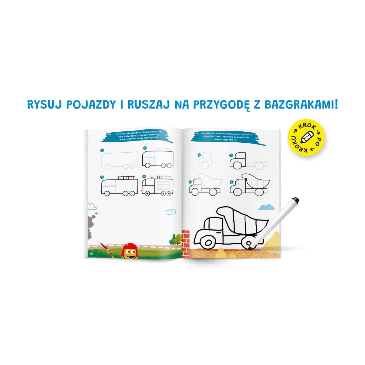 Kapitan Nauka: Bazgraki uczą się rysować. Pojazdy - obrazek 2