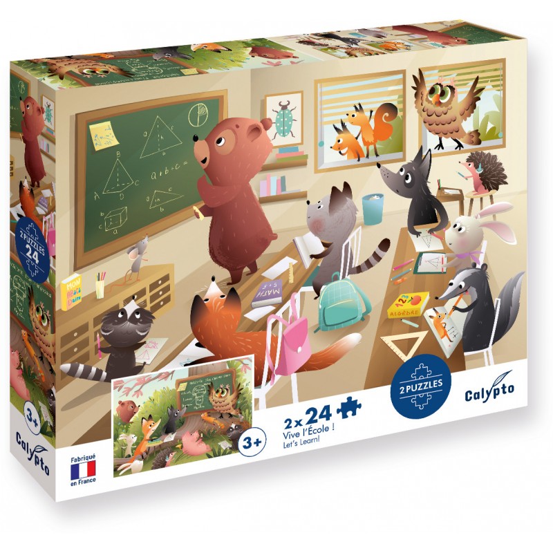 calypto-puzzle-2x24-elementy-niech-zyje-szkola-7708 Calypto: Puzzle 2 x 24 el. Niech żyje szkoła! - obrazek 1