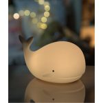 Rabbit & Friends: Wieloryb Lampka Silikonowa z Pilotem Biała - obrazek 2